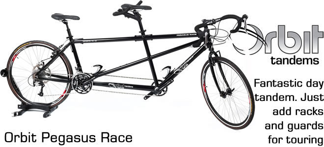 Orbit Pegasus Race: Fantastic day tandem just add racks and guards for touring