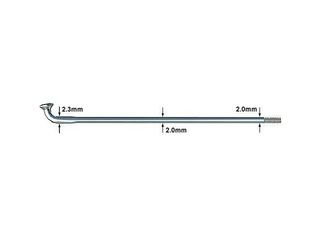 SAPIM Strong silver tandem spokes