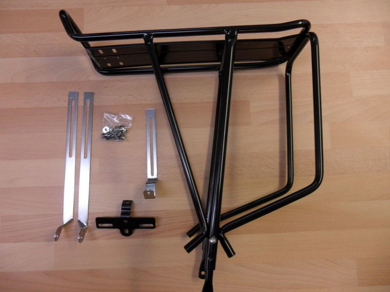 JD TANDEMS Tubular Alloy 3 leg rear pannier rack click to zoom image