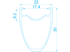 ALEX Pro 30 Deep section tandem rim 700c 40 hole click to zoom image